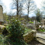 Vue de la partie supérieure de la "citerne". Le bassin ou réservoir se trouvais en contrebas, dans ce qui est aujourd'hui la D22. Cimetière Père-Lachaise